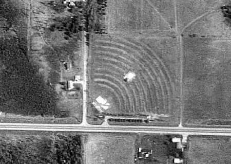 Thunder Bay Drive-In Theatre - Aerial Photo - Photo From Terraserver (newer photo)